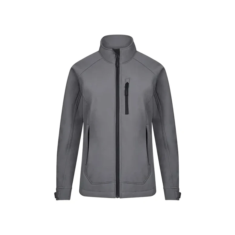 Chaqueta de trabajo Softshell stretch multibolsillos con cremallera larga para mujer Velilla 206005W