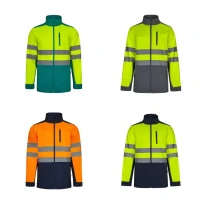Chaqueta de trabajo alta visibilidad multibolsillos Softshell stretch Velilla 306006