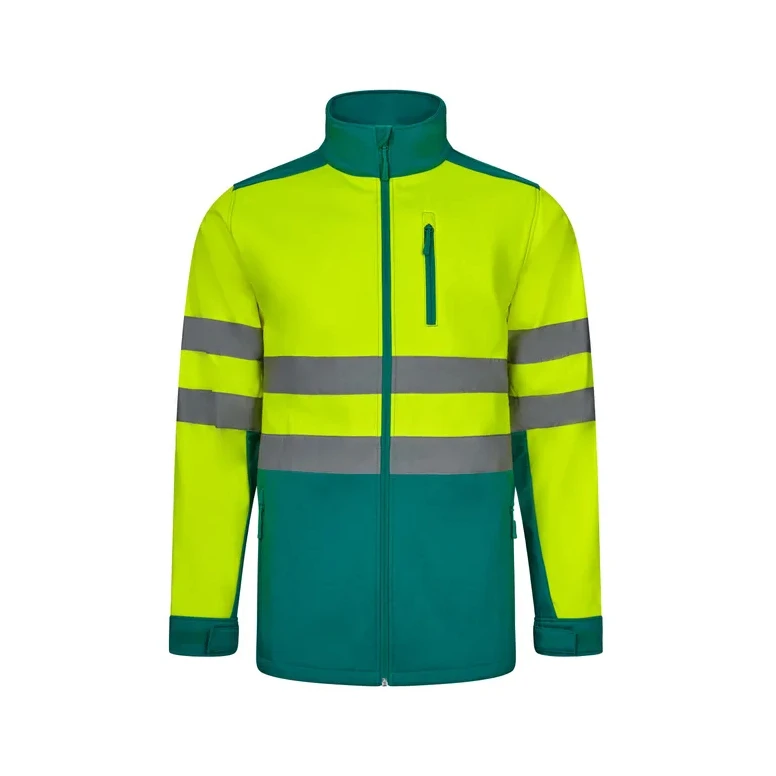 Chaqueta de trabajo alta visibilidad multibolsillos Softshell stretch Velilla 306006