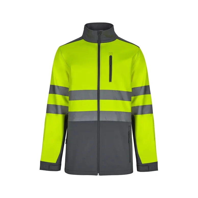 Chaqueta de trabajo alta visibilidad multibolsillos Softshell stretch Velilla 306006