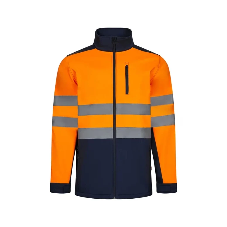 Chaqueta de trabajo alta visibilidad multibolsillos Softshell stretch Velilla 306006