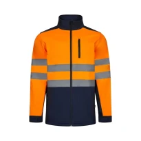 Chaqueta de trabajo alta visibilidad multibolsillos Softshell stretch Velilla 306006