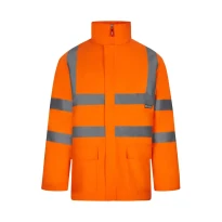 Parka de trabajo alta visibilidad 4 en 1 multibolsillos impermeable Velilla 306007 2