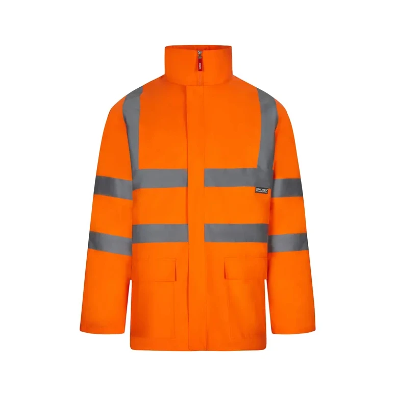 Parka de trabajo alta visibilidad 4 en 1 multibolsillos impermeable Velilla 306007
