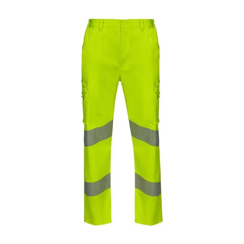 Pantalón de trabajo alta visibilidad multibolsillos stretch Velilla 303009S