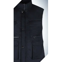 Chaqueta de trabajo multibolsillos con mangas desmontables con cremallera invierno 279BN 2