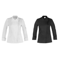 Chaqueta de trabajo para cocinera de manga larga Giblor’s Celine Q8G00188