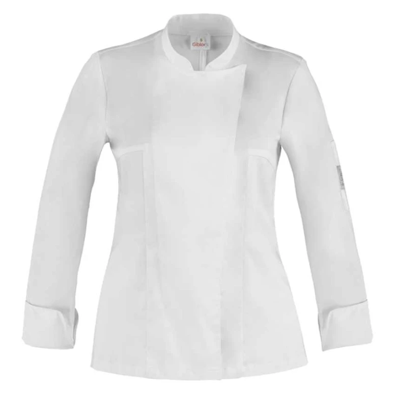 Chaqueta de trabajo para cocinera de manga larga Giblor’s Celine Q8G00188