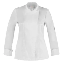 Chaqueta de trabajo para cocinera de manga larga Giblor’s Celine Q8G00188