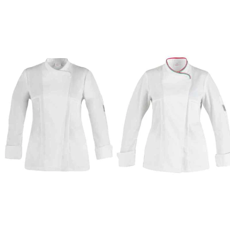 Chaqueta de trabajo 100% algodón de cocinera para mujer Giblor's Susi Q8G00191