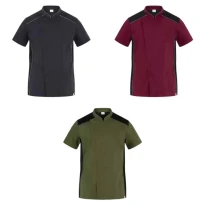 Chaqueta de trabajo de cocinero de manga corta Giblor's Omar Q8G00288