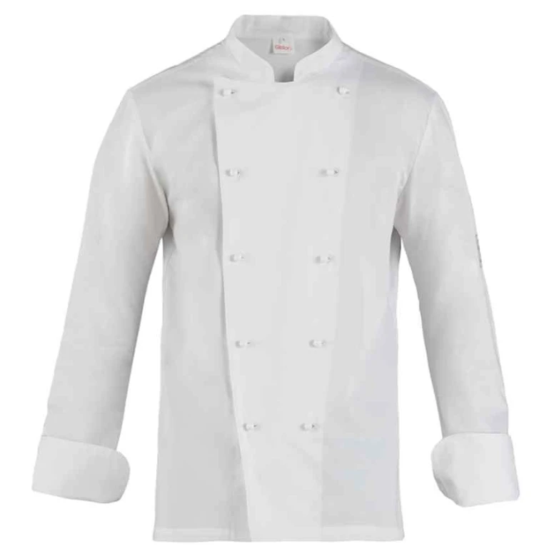 Chaqueta de trabajo 100% algodón para cocinero Giblor's Adriano Q8G00183