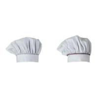 2 Piezas - Gorro de Trabajo Cocinero 100% Algodón Giblor's Toque Klimt Q5I00203