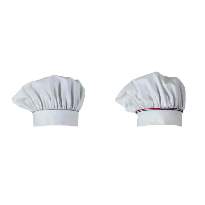 2 Piezas - Gorro de Trabajo Cocinero 100% Algodón Giblor's Toque Klimt Q5I00203