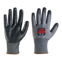 12 Pares - Guantes de trabajo recubiertos de nitrilo Logica DINFORT