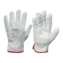 10 Pares- Guantes de trabajo en piel serraje Logica 103E