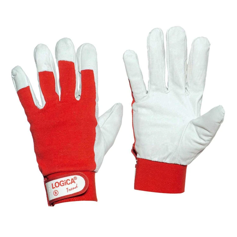 12 Pares - Guantes de trabajo en piel Logica 109TREND