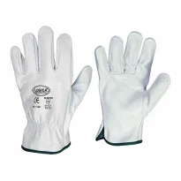 10 Pares - Guantes de trabajo en piel flor Logica 114E