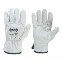 100 Pares - Guantes de trabajo en piel flor Logica 114E2SB