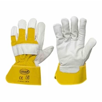 10 Pares - Guantes de Trabajo de Cuero Flor Logica 88PAS/A