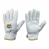 10 Pares - Guantes de Trabajo de Cuero Flor Logica FLOWER