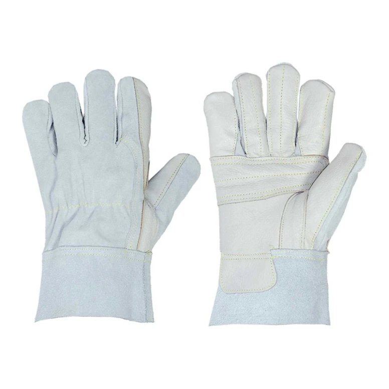 10 Pares - Guantes de Trabajo de Cuero de Crosta Logica SIDER