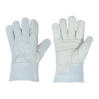10 Pares - Guantes de Trabajo de Cuero de Crosta Logica SIDER