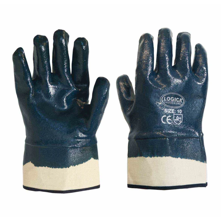 60 Pares - Guantes de Trabajo Recubiertos en Nitrilo Logica 0070/ST