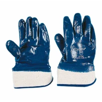 6 Pares - Guantes de Trabajo Recubiertos en Nitrilo Logica 0070S