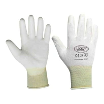 12 Pares - Guantes de Trabajo Recubiertos en Poliuretano Logica FLEXY/B2
