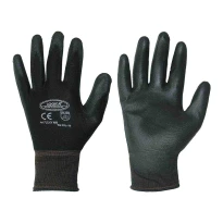 12 Pares - Guantes de Trabajo Recubiertos en Poliuretano Logica FLEXY/N2