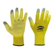 12 Pares - Guantes de trabajo recubiertos en poliuretano Logica FLEXYTOUCH1