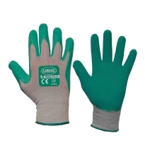 12 Pares - Guantes de trabajo recubiertos en látex Logica FROG