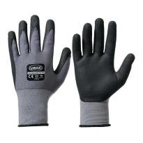 12 Pares - Guantes de trabajo recubiertos de nitrilo Logica TECNOFOAM