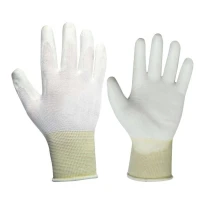 12 Pares - Guantes de trabajo recubiertos de poliuretano Logica TECNOWHITE