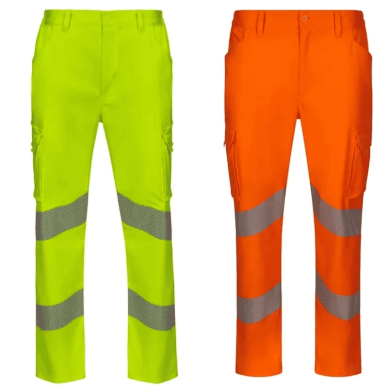 Pantalón de trabajo alta visibilidad multibolsillos stretch Velilla 303009S