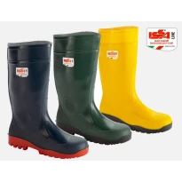 Liquidación total - Botas de seguridad de PVC ISSAFORT S5 SRC 06425 Número 44 Color Amarillo