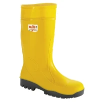 Liquidación total - Botas de seguridad de PVC ISSAFORT S5 SRC 06425 Número 44 Color Amarillo