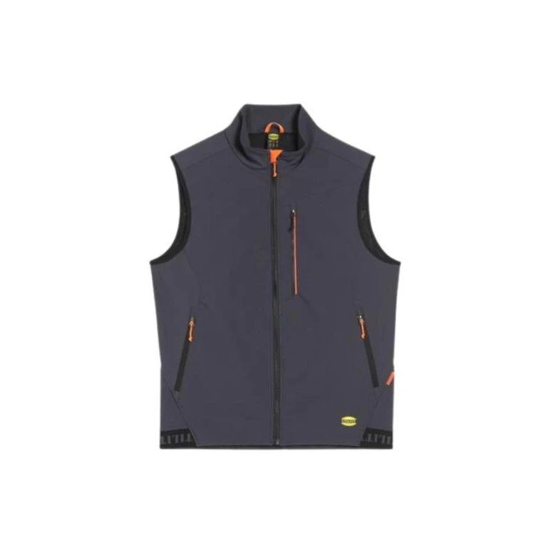 Chaleco de Trabajo Stretch Multibolsillos con Cremallera Diadora Utility Vest Shadow 702.182038