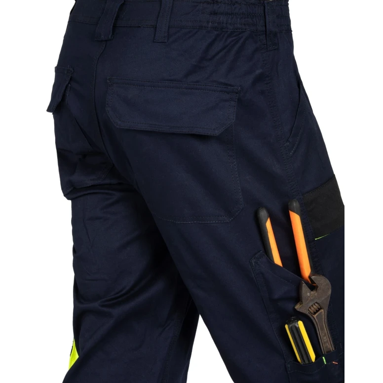Pantalones de trabajo Stretch LF Elásticos Multibolsillos Slim Fit