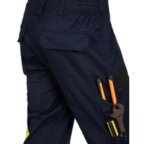 Pantalones de trabajo Stretch LF Elásticos Multibolsillos Slim Fit