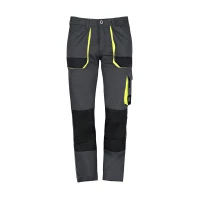 Pantalones de trabajo Stretch LF elásticos multibolsillos Slim Fit de verano - Gris