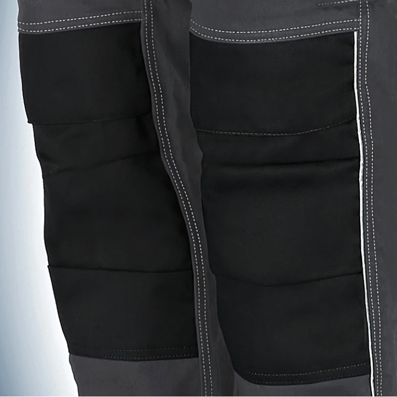 Pantalones de trabajo Stretch LF elásticos multibolsillos Slim Fit de verano - Gris