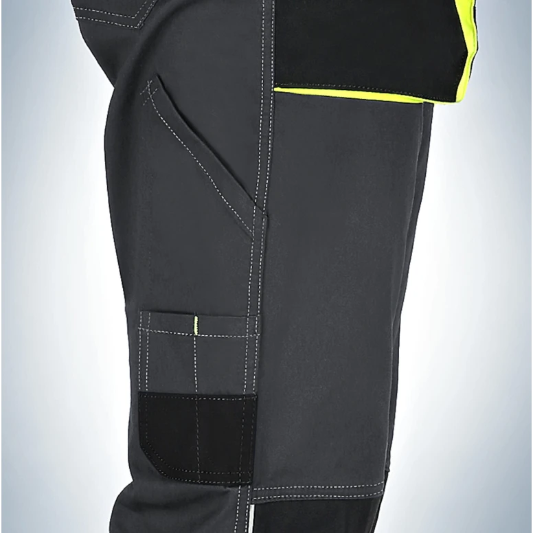 Pantalones de trabajo Stretch LF elásticos multibolsillos Slim Fit de verano - Gris