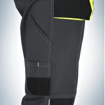 Pantalones de trabajo Stretch LF elásticos multibolsillos Slim Fit de verano - Gris
