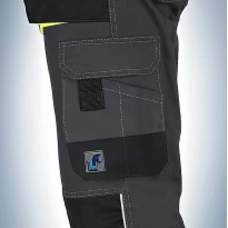 Pantalones de trabajo Stretch LF elásticos multibolsillos Slim Fit de verano - Gris