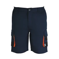 Bermuda de Trabajo Multibolsillos Stretch Fluo