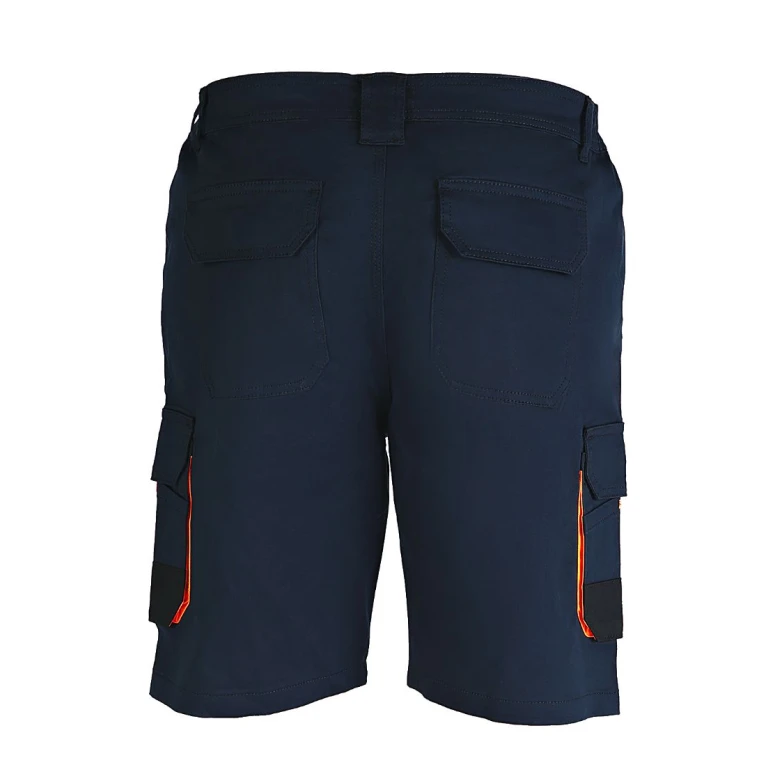 Bermuda de Trabajo Multibolsillos Stretch Fluo