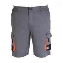 Bermuda de Trabajo Multibolsillos Stretch Fluo