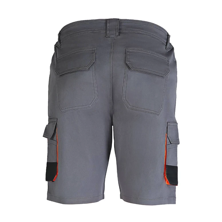 Bermuda de Trabajo Multibolsillos Stretch Fluo